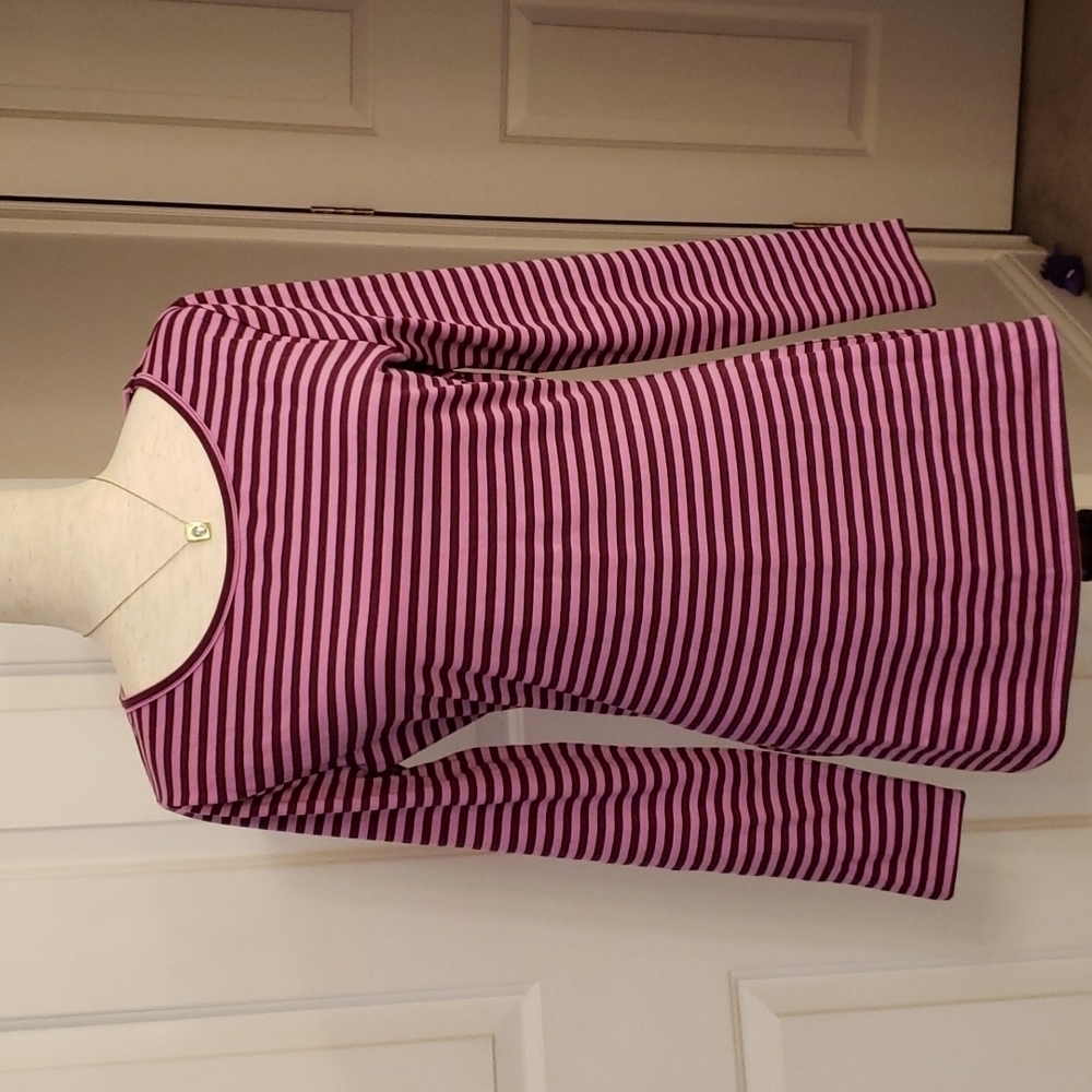 𝅺MATILDA Jane Purple Striped Round of Applause Tee NWT